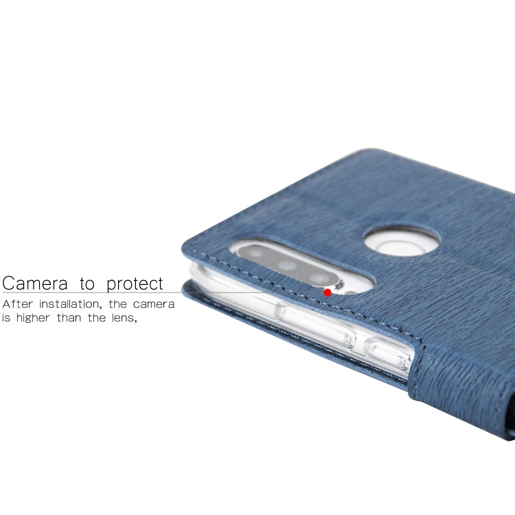 For Huawei P30 Lite Ultra-thin Tree Texture Horizontal Flip TPU + PU Leather Case, with Card Slots & Holder & Lanyard