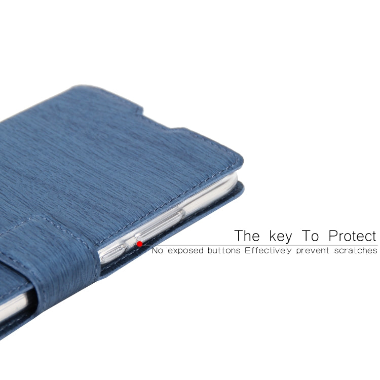 For Huawei P30 Lite Ultra-thin Tree Texture Horizontal Flip TPU + PU Leather Case, with Card Slots & Holder & Lanyard