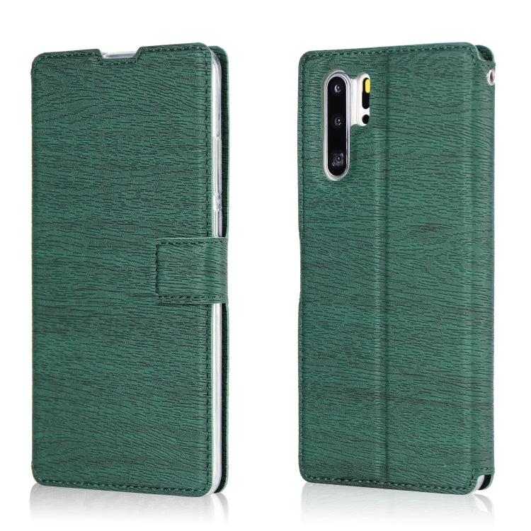 For Huawei P30 Pro Ultra-thin Tree Texture Horizontal Flip TPU + PU Leather Case, with Card Slots & Holder & Lanyard