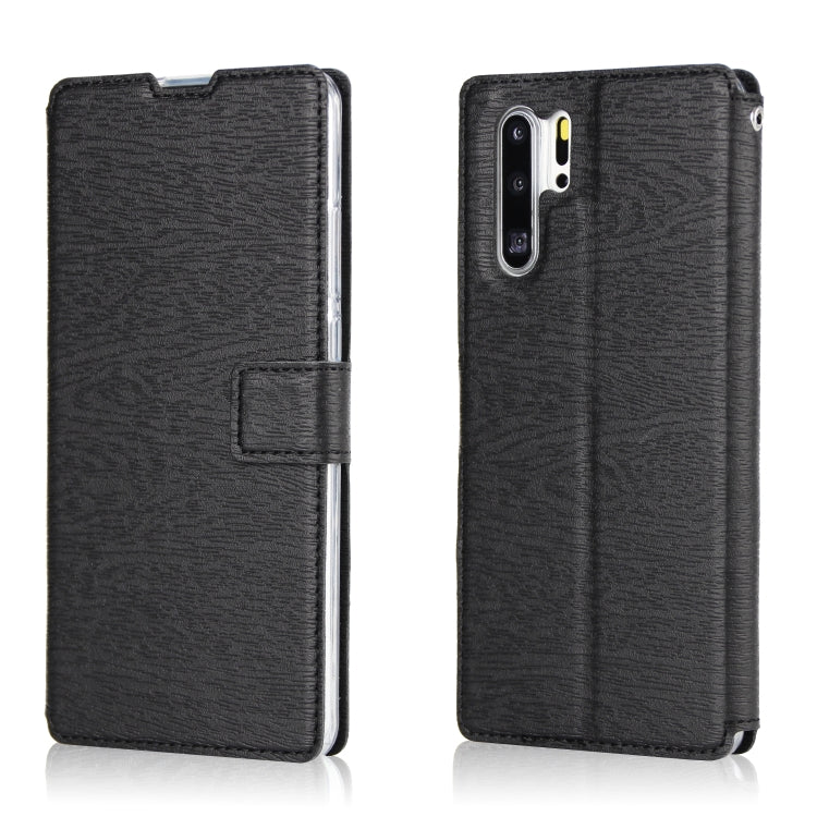 For Huawei P30 Pro Ultra-thin Tree Texture Horizontal Flip TPU + PU Leather Case, with Card Slots & Holder & Lanyard