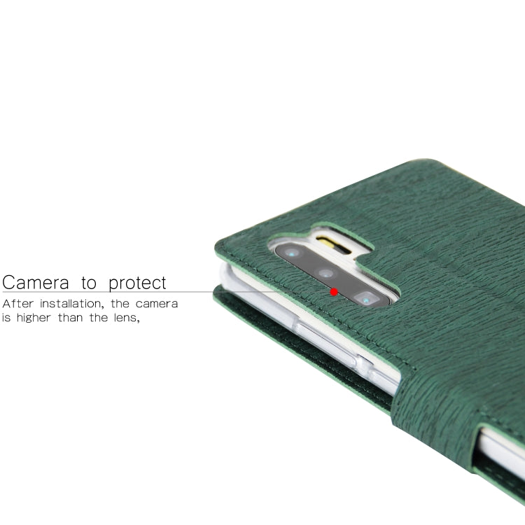 For Huawei P30 Pro Ultra-thin Tree Texture Horizontal Flip TPU + PU Leather Case, with Card Slots & Holder & Lanyard