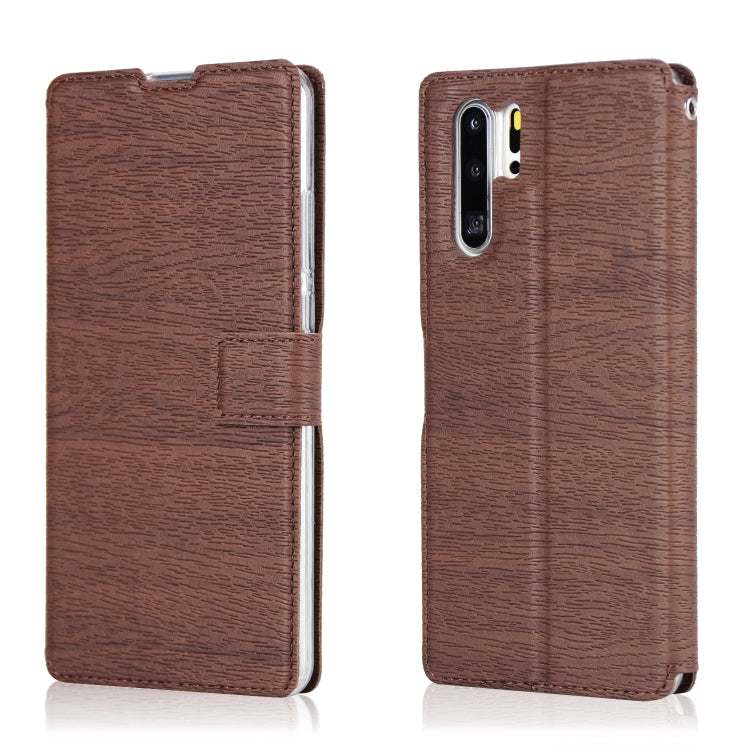 For Huawei P30 Pro Ultra-thin Tree Texture Horizontal Flip TPU + PU Leather Case, with Card Slots & Holder & Lanyard
