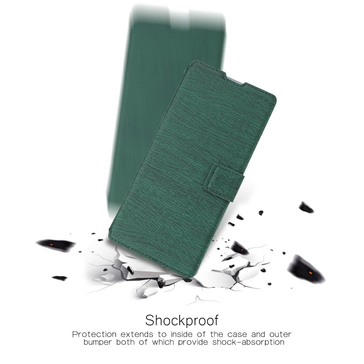 For Huawei Y7 (2019) Ultra-thin Tree Texture Horizontal Flip TPU + PU Leather Case, with Card Slots & Holder & Lanyard