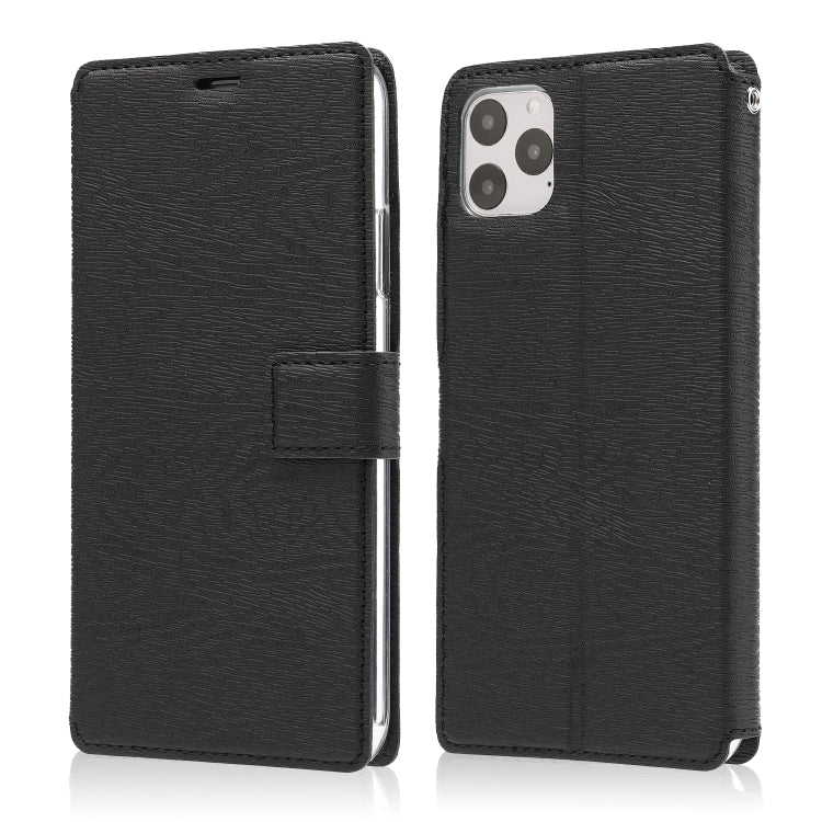 For iPhone 11 Pro Ultra-thin Tree Texture Horizontal Flip TPU + PU Leather Case, with Card Slots & Holder & Lanyard