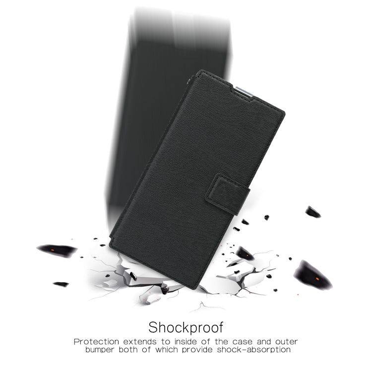For Galaxy Note10 5G Ultra-thin Tree Texture Horizontal Flip TPU + PU Leather Case, with Card Slots & Holder & Lanyard