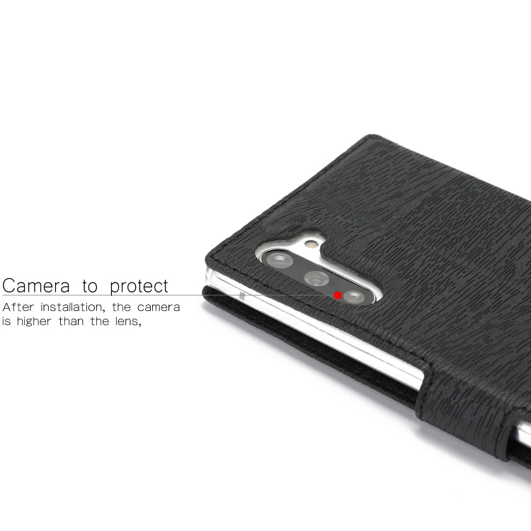 For Galaxy Note10 5G Ultra-thin Tree Texture Horizontal Flip TPU + PU Leather Case, with Card Slots & Holder & Lanyard