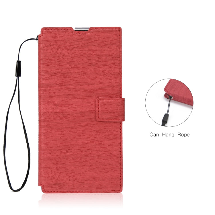 For Galaxy Note10 5G Ultra-thin Tree Texture Horizontal Flip TPU + PU Leather Case, with Card Slots & Holder & Lanyard
