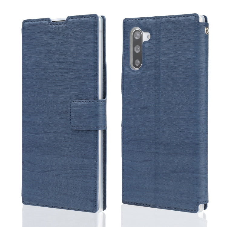 For Galaxy Note10 5G Ultra-thin Tree Texture Horizontal Flip TPU + PU Leather Case, with Card Slots & Holder & Lanyard