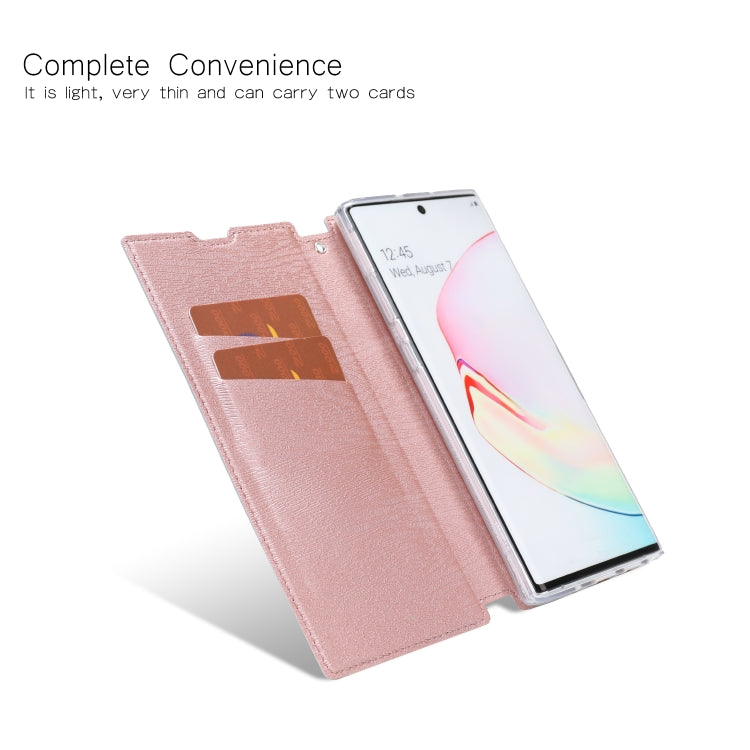 For Galaxy Note10+ 5G Ultra-thin Tree Texture Horizontal Flip TPU + PU Leather Case, with Card Slots & Holder & Lanyard