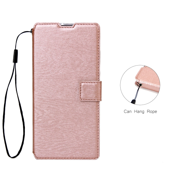 For Galaxy A40 Ultra-thin Tree Texture Horizontal Flip TPU + PU Leather Case, with Card Slots & Holder & Lanyard