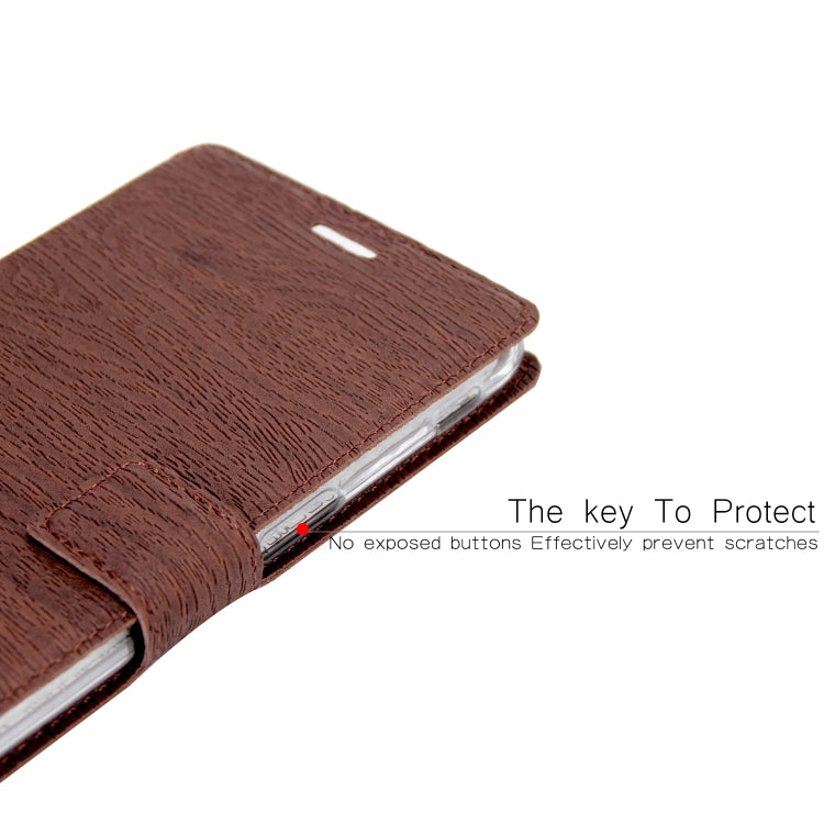 For Galaxy J6+ Ultra-thin Tree Texture Horizontal Flip TPU + PU Leather Case, with Card Slots & Holder & Lanyard