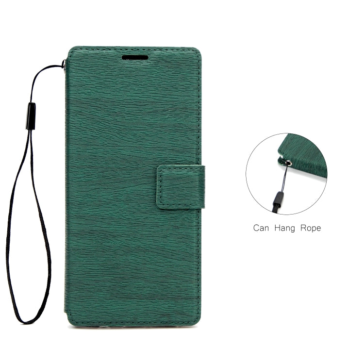 For Galaxy Note8 Ultra-thin Tree Texture Horizontal Flip TPU + PU Leather Case, with Card Slots & Holder & Lanyard