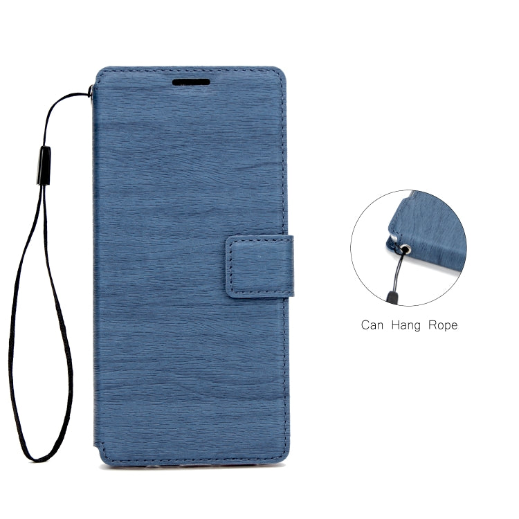 For Galaxy Note8 Ultra-thin Tree Texture Horizontal Flip TPU + PU Leather Case, with Card Slots & Holder & Lanyard
