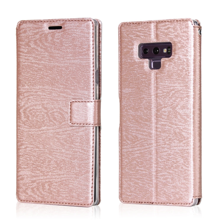 For Galaxy Note9 Ultra-thin Tree Texture Horizontal Flip TPU + PU Leather Case, with Card Slots & Holder & Lanyard