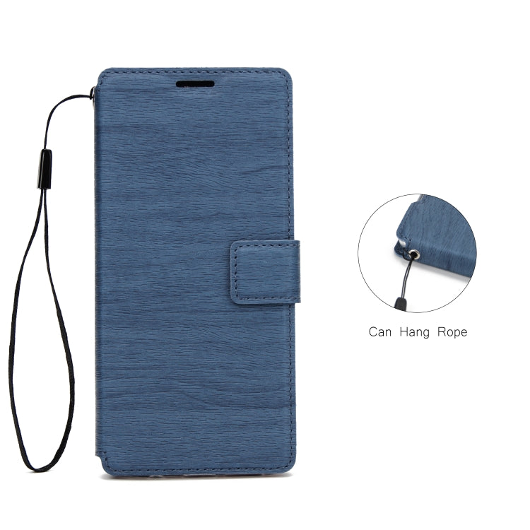 For Galaxy S8+ Ultra-thin Tree Texture Horizontal Flip TPU + PU Leather Case, with Card Slots & Holder & Lanyard