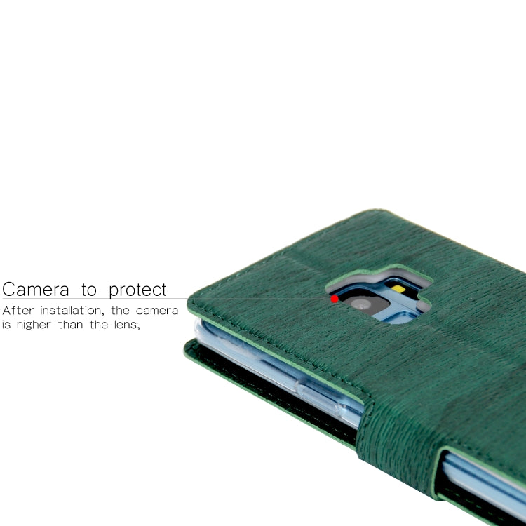 For Galaxy S9 Ultra-thin Tree Texture Horizontal Flip TPU + PU Leather Case, with Card Slots & Holder & Lanyard