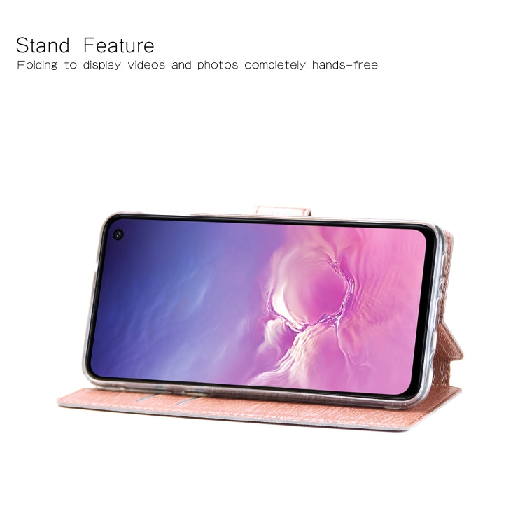 For Galaxy S10e Ultra-thin Tree Texture Horizontal Flip TPU + PU Leather Case, with Card Slots & Holder & Lanyard