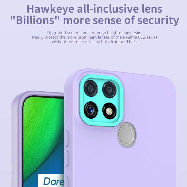 For OPPO Realme C12 / C25 Eagle Eye Lens Oily Feel TPU + PC Phone Case