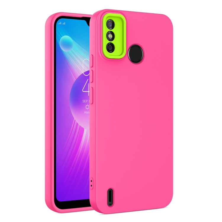 For TECNO Spark 6 Go Eagle Eye Lens Oily Feel TPU + PC Phone Case