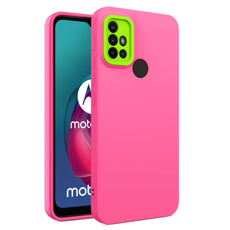 For Motorola Moto G10 / G20 / G30 Eagle Eye Lens Oily Feel TPU + PC Phone Case