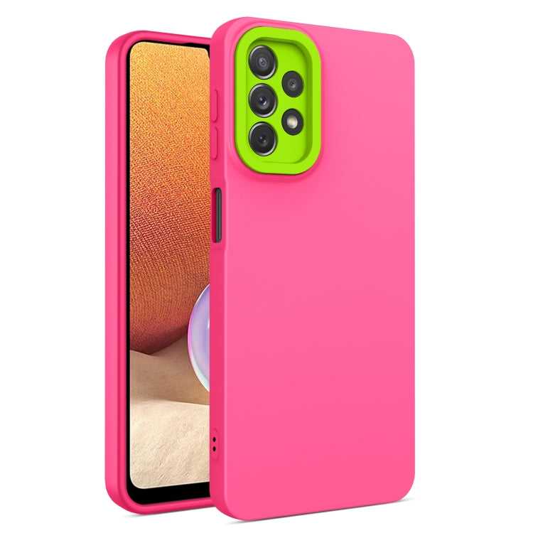 For Samsung Galaxy A32 4G Eagle Eye Lens Oily Feel TPU + PC Phone Case