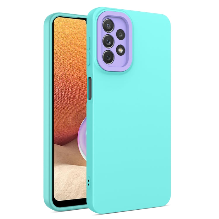 For Samsung Galaxy A32 4G Eagle Eye Lens Oily Feel TPU + PC Phone Case