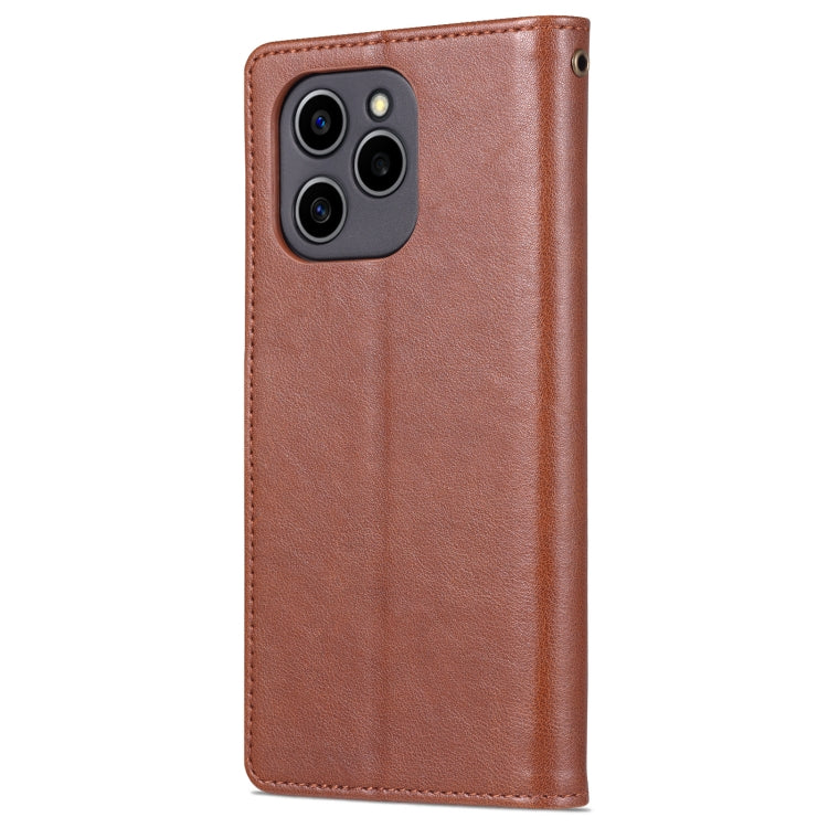 For Honor 60 SE AZNS Sheepskin Texture Flip Leather Phone Case