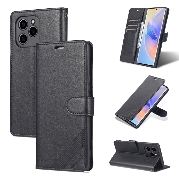 For Honor 60 SE AZNS Sheepskin Texture Flip Leather Phone Case