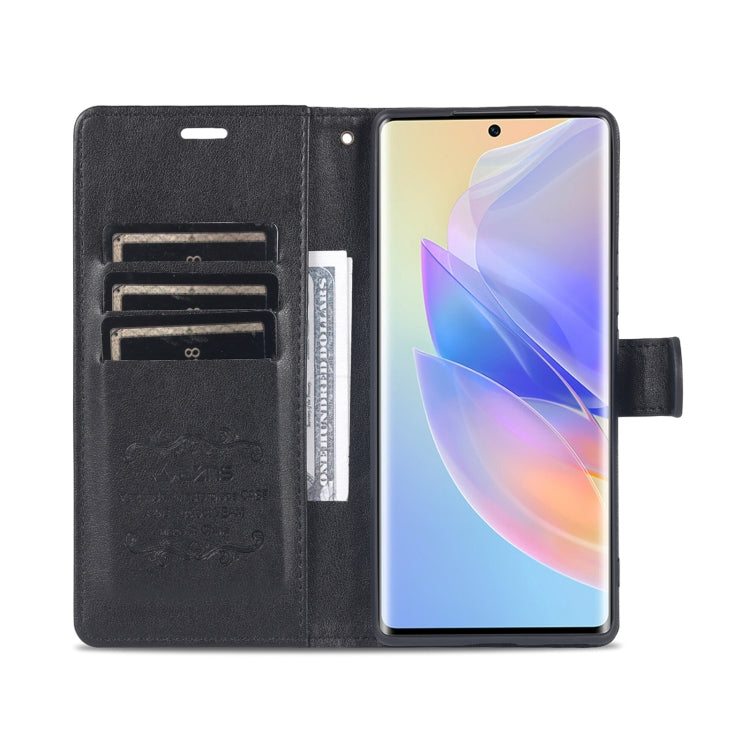 For Honor 60 SE AZNS Sheepskin Texture Flip Leather Phone Case