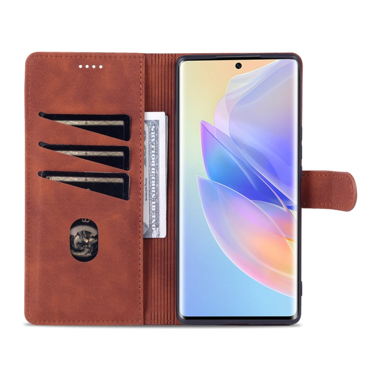 For Honor 60 SE AZNS Skin Feel Calf Texture Horizontal Flip Leather Phone Case