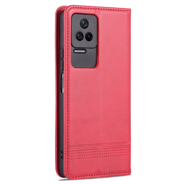 For Xiaomi Redmi K50 / K50 Pro AZNS Magnetic Calf Texture Leather Phone Case