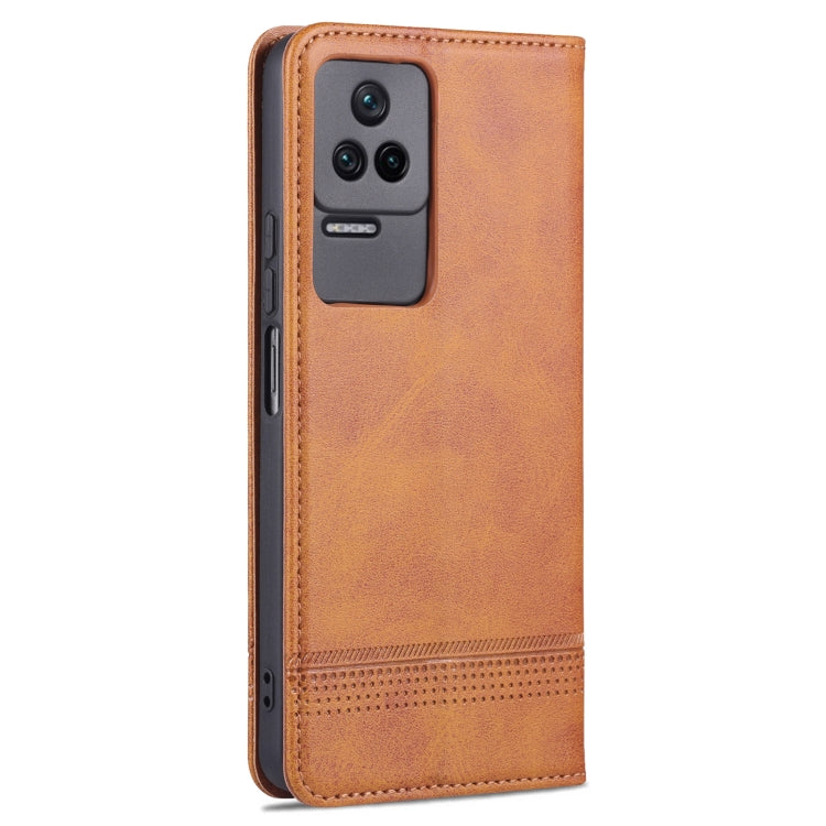 For Xiaomi Redmi K50 / K50 Pro AZNS Magnetic Calf Texture Leather Phone Case