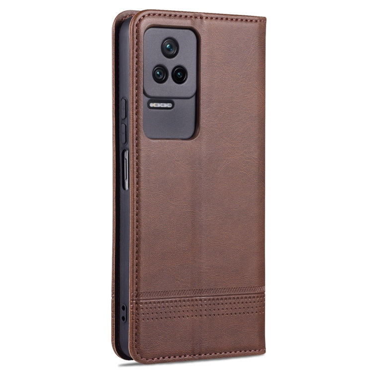 For Xiaomi Redmi K50 / K50 Pro AZNS Magnetic Calf Texture Leather Phone Case