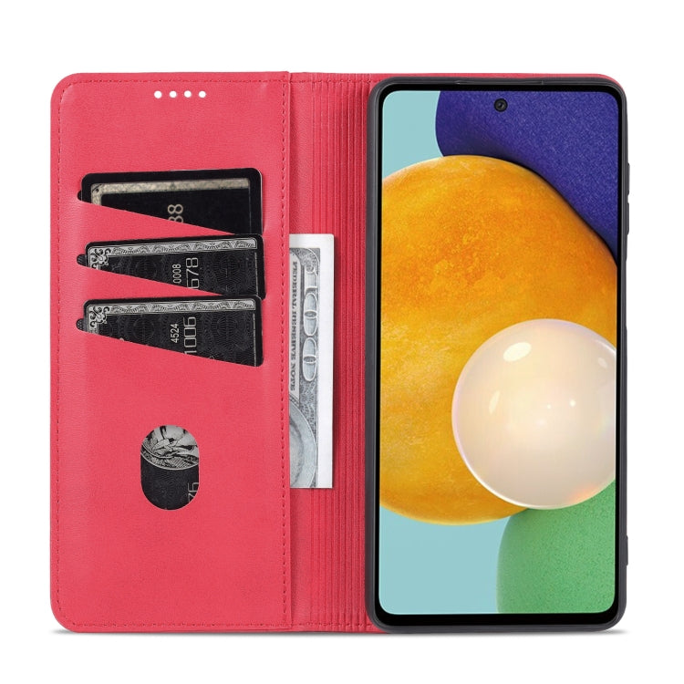 For Samsung Galaxy A23 5G AZNS Magnetic Calf Texture Leather Phone Case