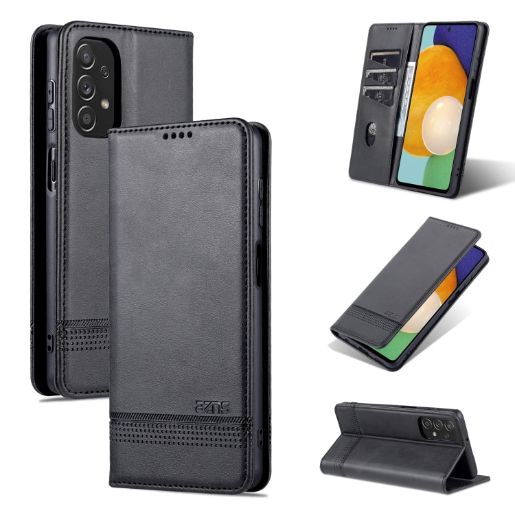 For Samsung Galaxy A23 5G AZNS Magnetic Calf Texture Leather Phone Case