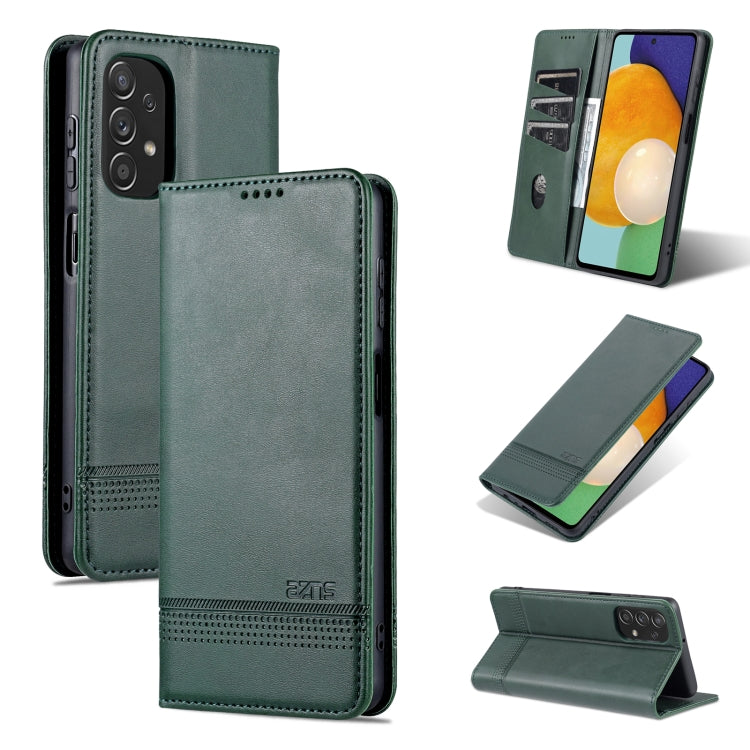 For Samsung Galaxy A23 5G AZNS Magnetic Calf Texture Leather Phone Case