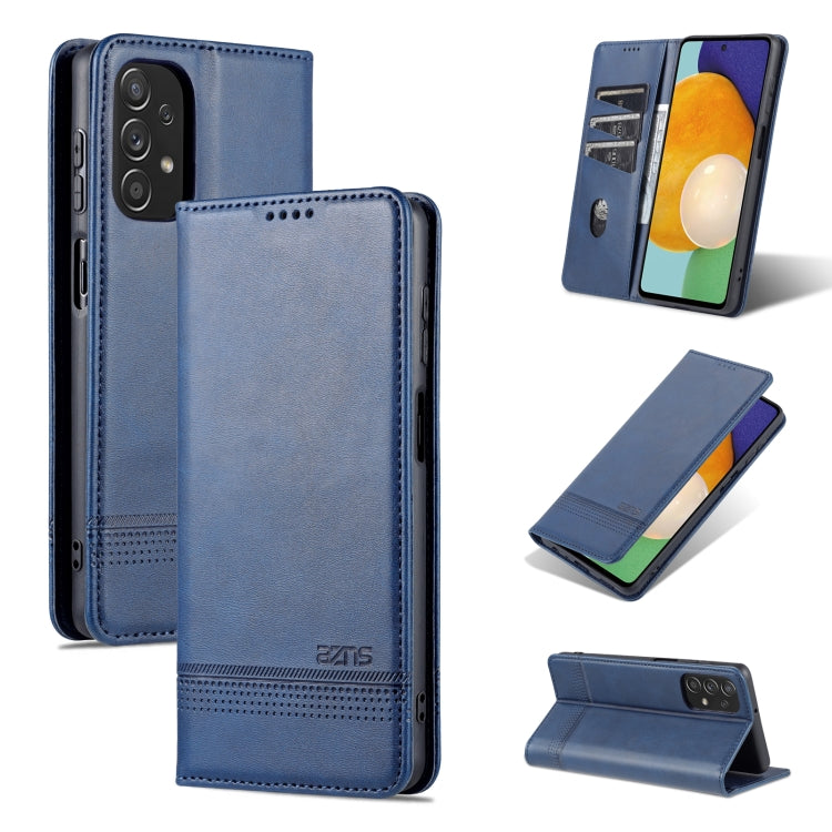 For Samsung Galaxy A23 5G AZNS Magnetic Calf Texture Leather Phone Case