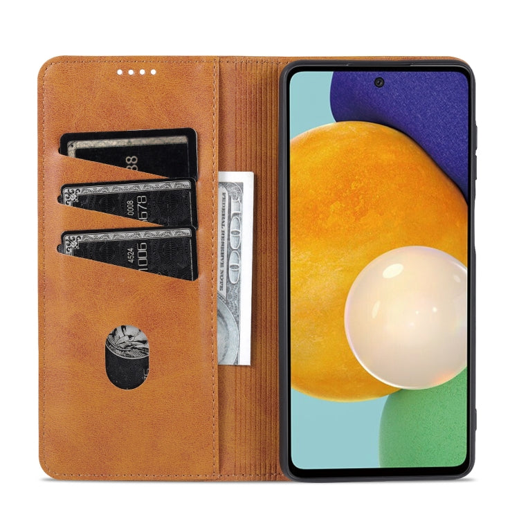 For Samsung Galaxy A23 5G AZNS Magnetic Calf Texture Leather Phone Case