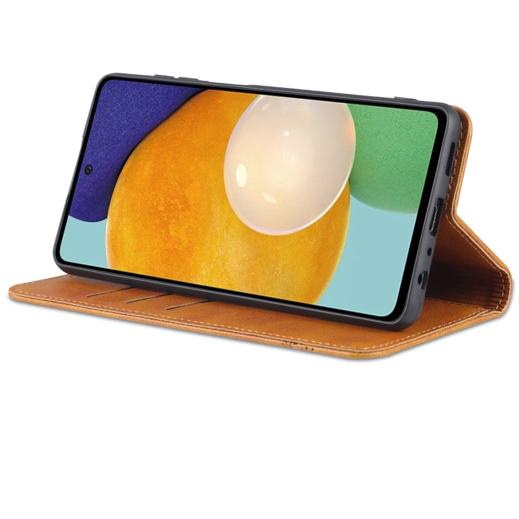 For Samsung Galaxy A23 5G AZNS Magnetic Calf Texture Leather Phone Case