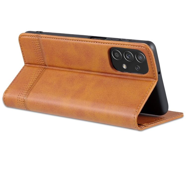 For Samsung Galaxy A23 5G AZNS Magnetic Calf Texture Leather Phone Case