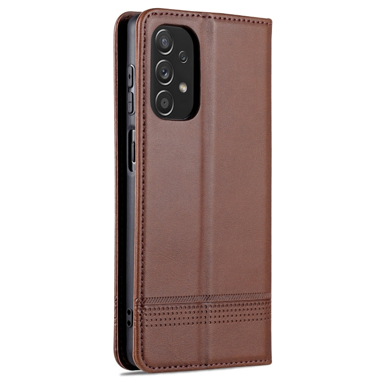 For Samsung Galaxy A23 5G AZNS Magnetic Calf Texture Leather Phone Case