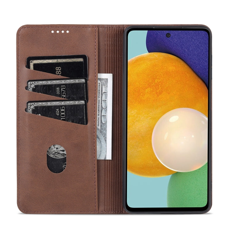 For Samsung Galaxy A23 5G AZNS Magnetic Calf Texture Leather Phone Case