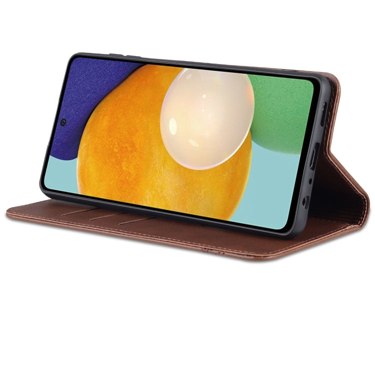 For Samsung Galaxy A23 5G AZNS Magnetic Calf Texture Leather Phone Case