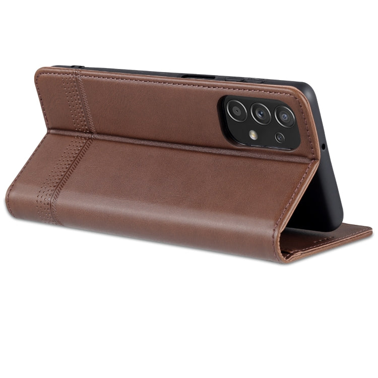 For Samsung Galaxy A23 5G AZNS Magnetic Calf Texture Leather Phone Case