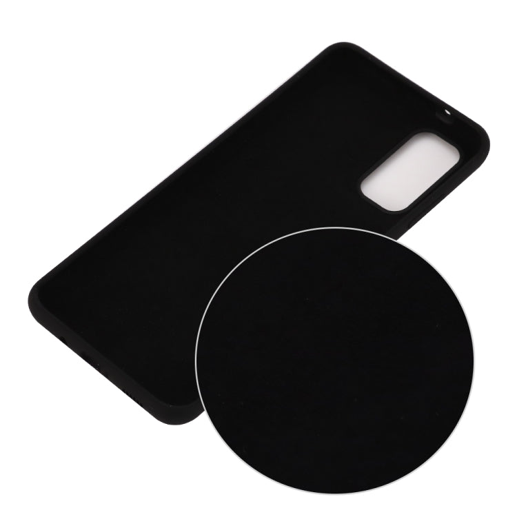 For Galaxy S20+ Solid Color Liquid Silicone Shockproof Full Coverage Protective Case