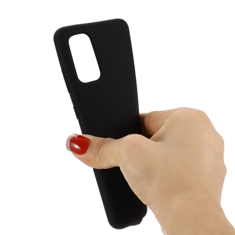 For Galaxy S20+ Solid Color Liquid Silicone Shockproof Full Coverage Protective Case