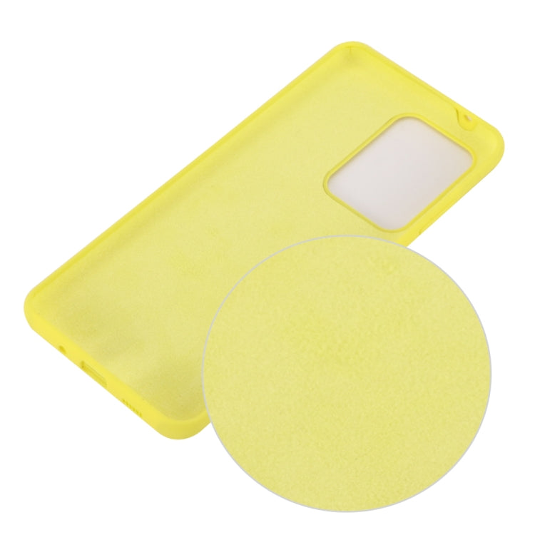 For Galaxy S20 Ultra Solid Color Liquid Silicone Shockproof Full Coverage Protective Case