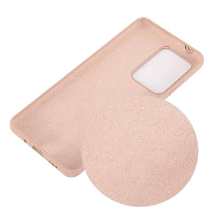 For Galaxy S20 Ultra Solid Color Liquid Silicone Shockproof Full Coverage Protective Case