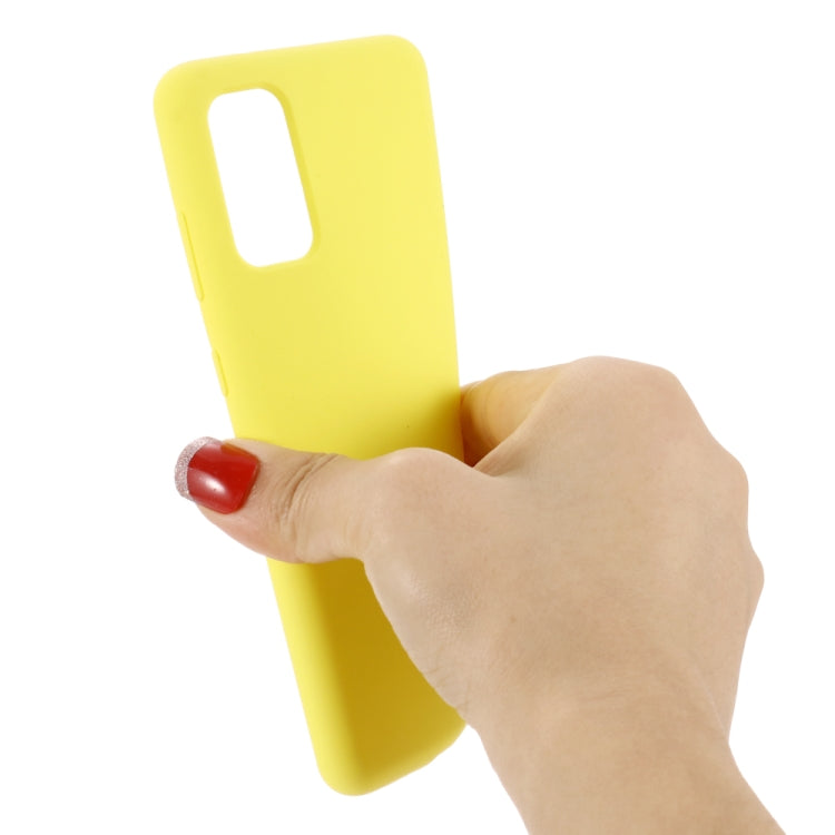 For Galaxy S20 Solid Color Liquid Silicone Shockproof Full Coverage Protective Case