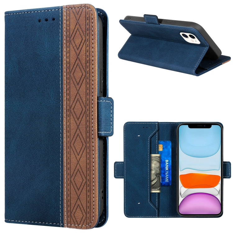 For iPhone 11 Stitching Magnetic RFID Leather Case